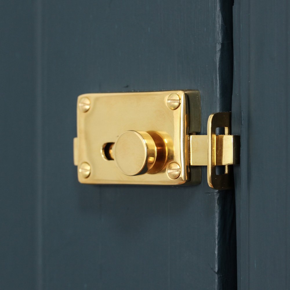 Polished Brass Vacant Engaged Lock - High-Quality Door Lock for Home & Office Security - Perfect for Bedrooms, Bathrooms, and Storage Rooms