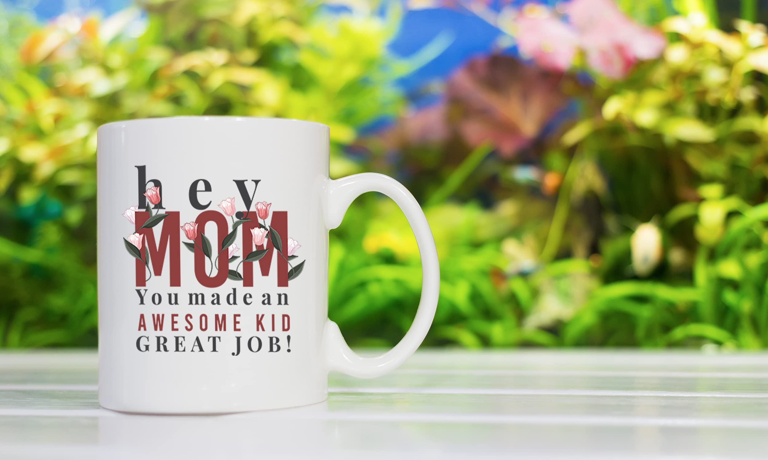 Winston & Bear Mom Coffee Mug - 11oz & 15oz Ceramic Mugs for Mother's Day, Birthday Gifts - Funny Saying Cups for Tea, Coffee Lovers - Perfect for Home, Office & Gift Giving