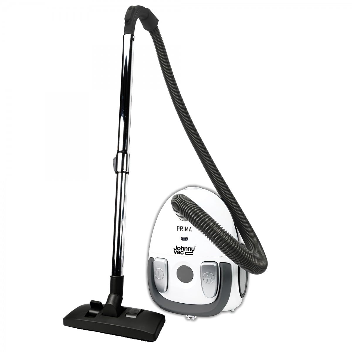 Johnny Vac Prima Canister Vacuum Cleaner - Powerful Lightweight for Hardwood Floors & Carpets | Perfect for Home, Office & Pet Hair Cleaning