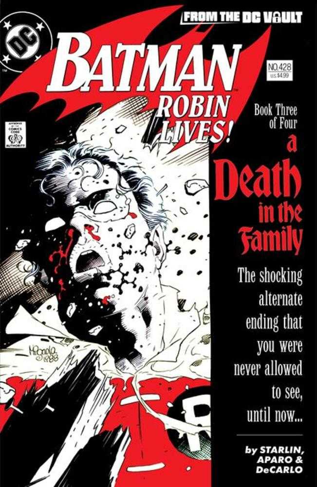 Batman #428 Robin Lives (One Shot) 2nd Print Cover A by Mike Mignola - DC Comics Collector's Edition for Superhero Fans & Comic Book Enthusiasts - Perfect for Display, Gifts, and Batman Memorabilia Collections