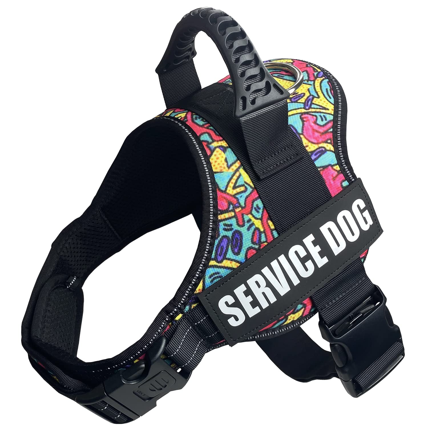 Dihapet No Pull No Choke Dog Harness - Adjustable Service Dog Vest for Training, Walking & Jogging - Perfect for Small Medium Large Dogs - Ideal for Outdoor Adventures, Pet Training & Daily Walks