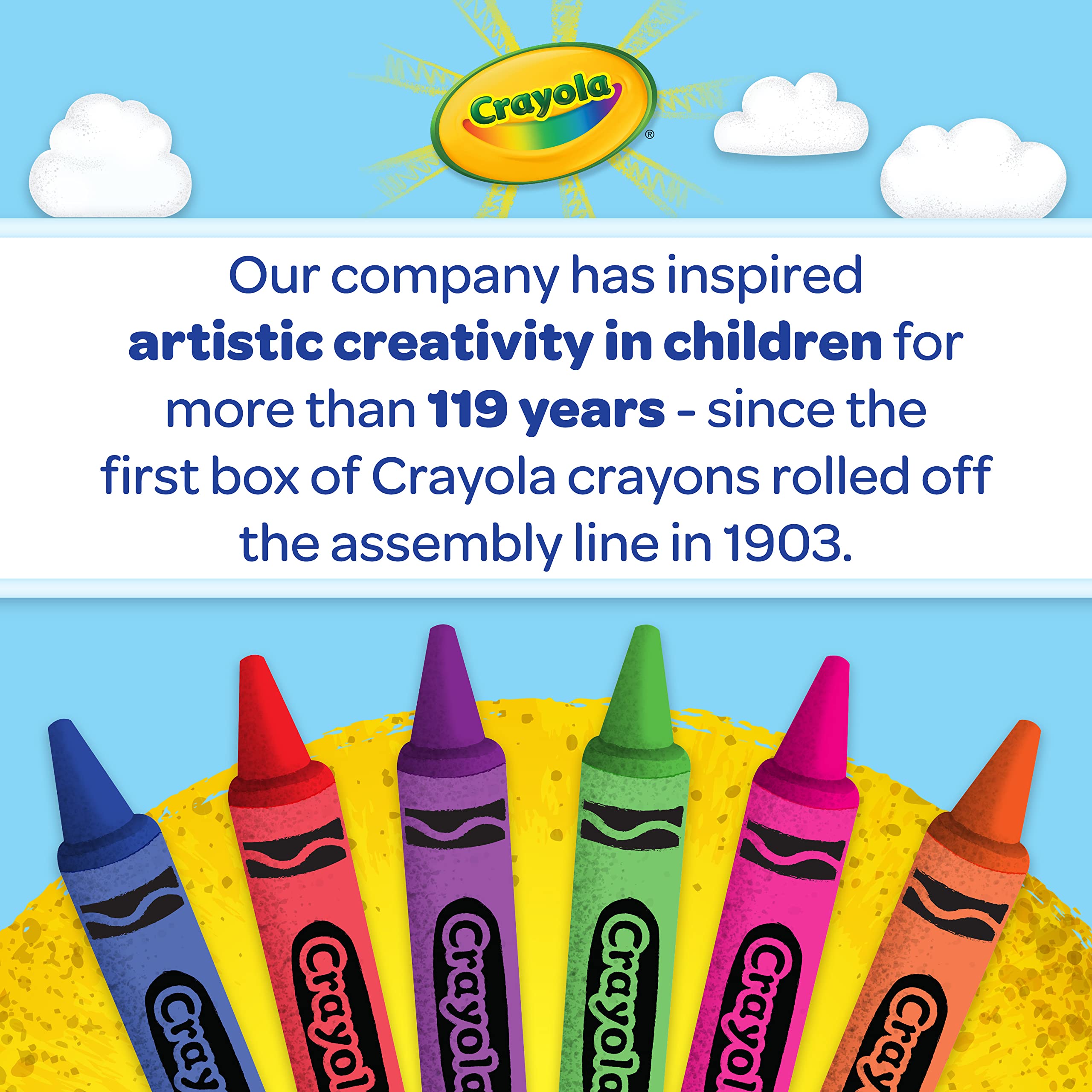 Crayola Washable Sidewalk Chalk - Ultimate 64 Pack of Non-Toxic Kids Chalk for Outdoor Play, Drawing & Creative Fun - Perfect for Driveway Art, Hopscotch & Summer Activities