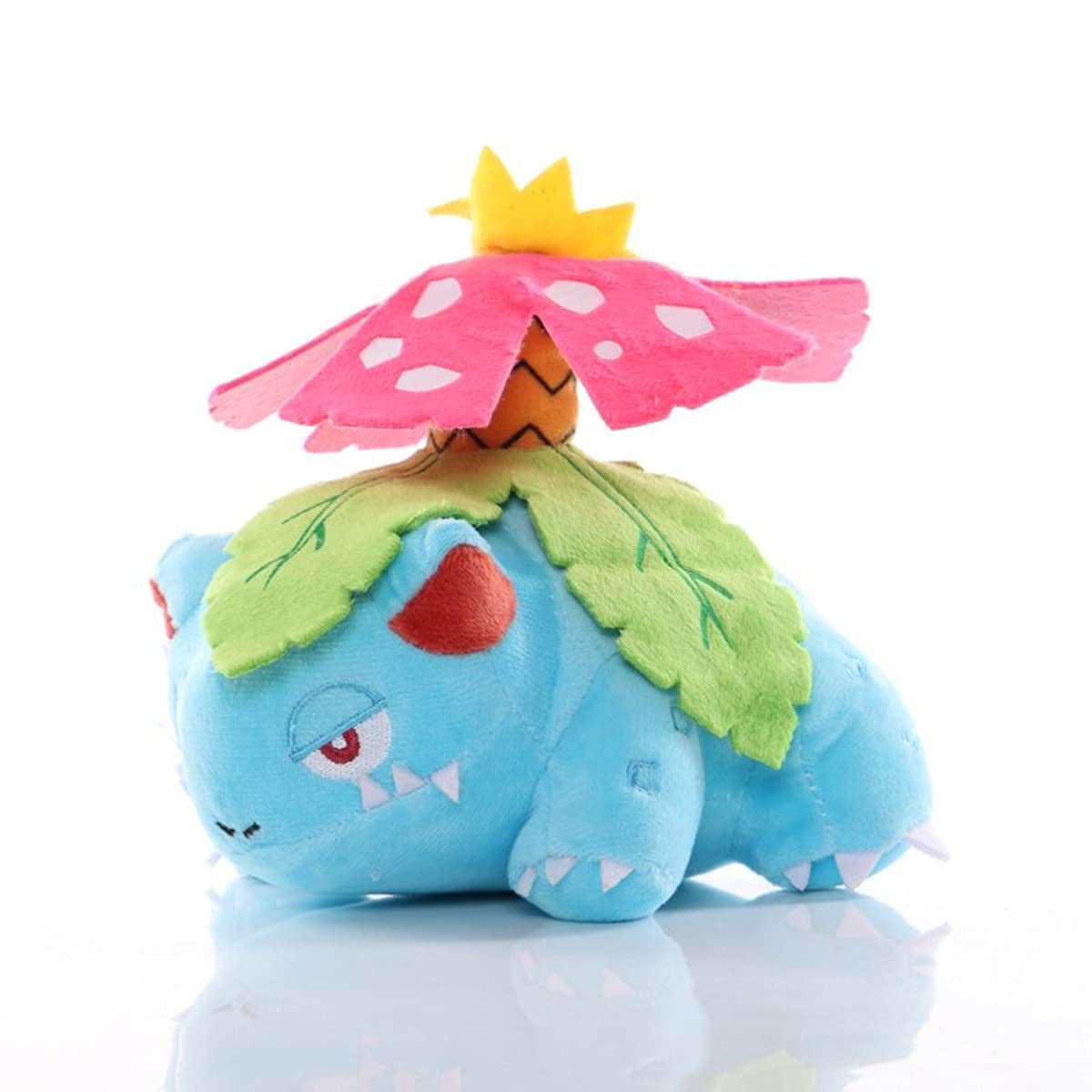 OAVNUS 6 Inch Venusaur Plush Toy - Soft Stuffed Animal Doll, Cute Cartoon Pokémon Gift for Kids & Collectors | Perfect for Birthday Presents, Room Decor, and Anime Fans