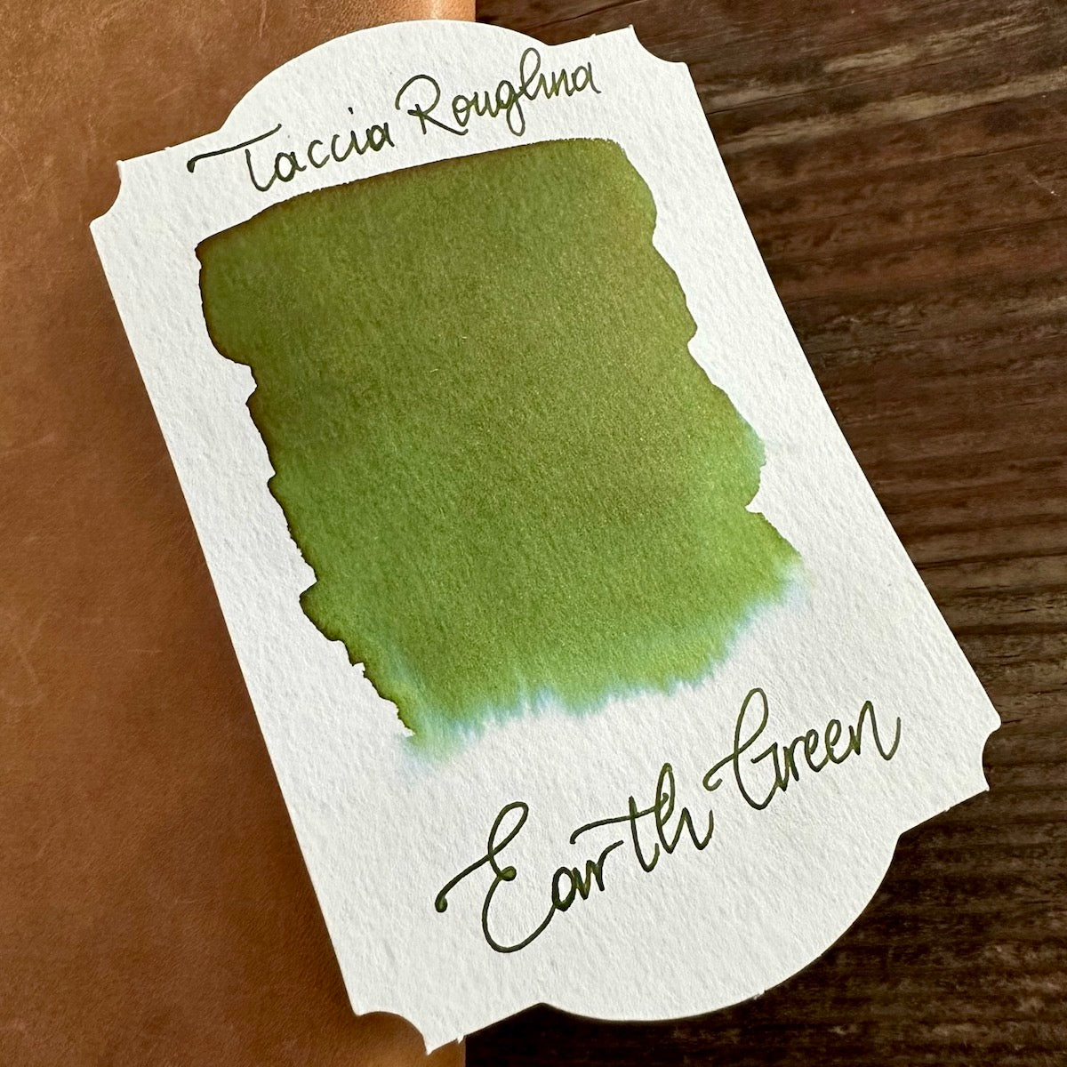 Taccia Roughna Ink - Earth Green Fountain Pen Ink for Calligraphy, Writing & Art - Premium Water-Based Ink for Smooth Flow & Vibrant Color - Ideal for Journals, Letters & Creative Projects