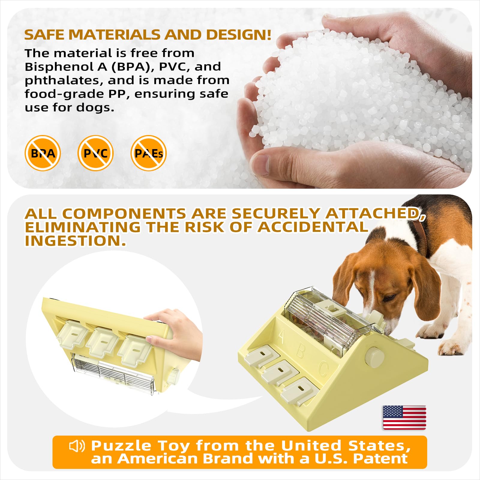 KADTC Interactive Dog Puzzle Toy - Slow Feeder & Treat Dispenser for Small/Medium Dogs (14oz Capacity) - Mental Stimulation Game for Boredom Relief - Perfect for Mealtime Fun & Training Sessions