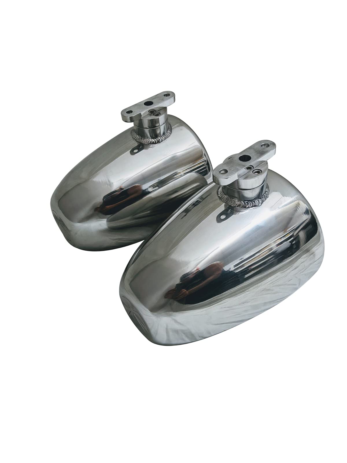 Krypt 6.5 Inch Wakeboard Tower Speakers for Malibu Illusion X Forward Arch Tower Boats - Waterproof Marine Audio System with Flat Surface Mount, Full Range Outdoor Stereo Sound (Polished Finish) - Perfect for Wakeboarding, Boat Parties & Watersports