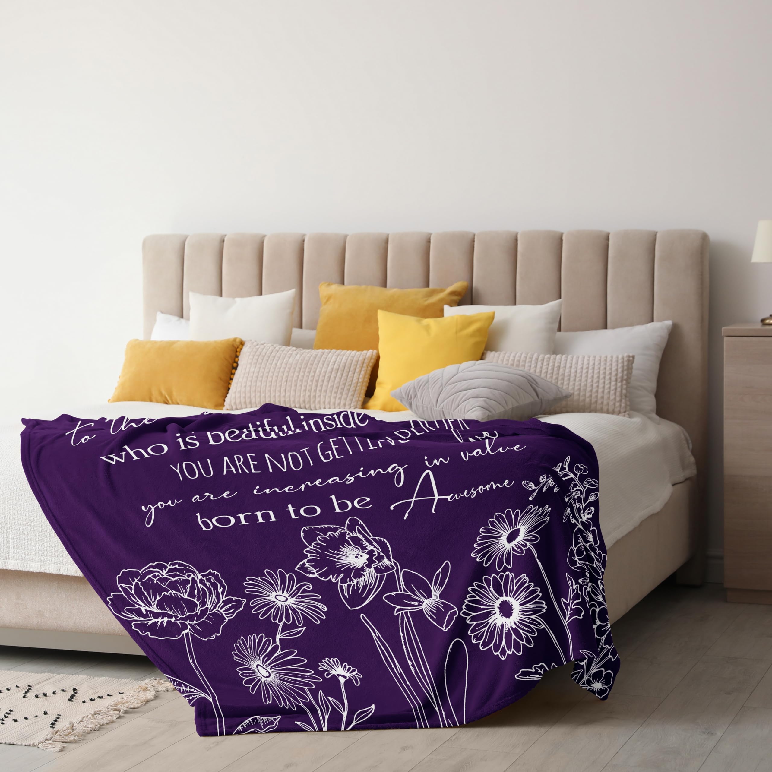 Xutapy Birthday Gifts for Women - 60''x50'' Soft Fleece Blanket, Happy Birthday Decorations & Unique Birthday Present for Her, Friend, Mom, Sister, Grandma, Wife - Perfect for Birthday Parties, Home Decor & Cozy Gift Giving