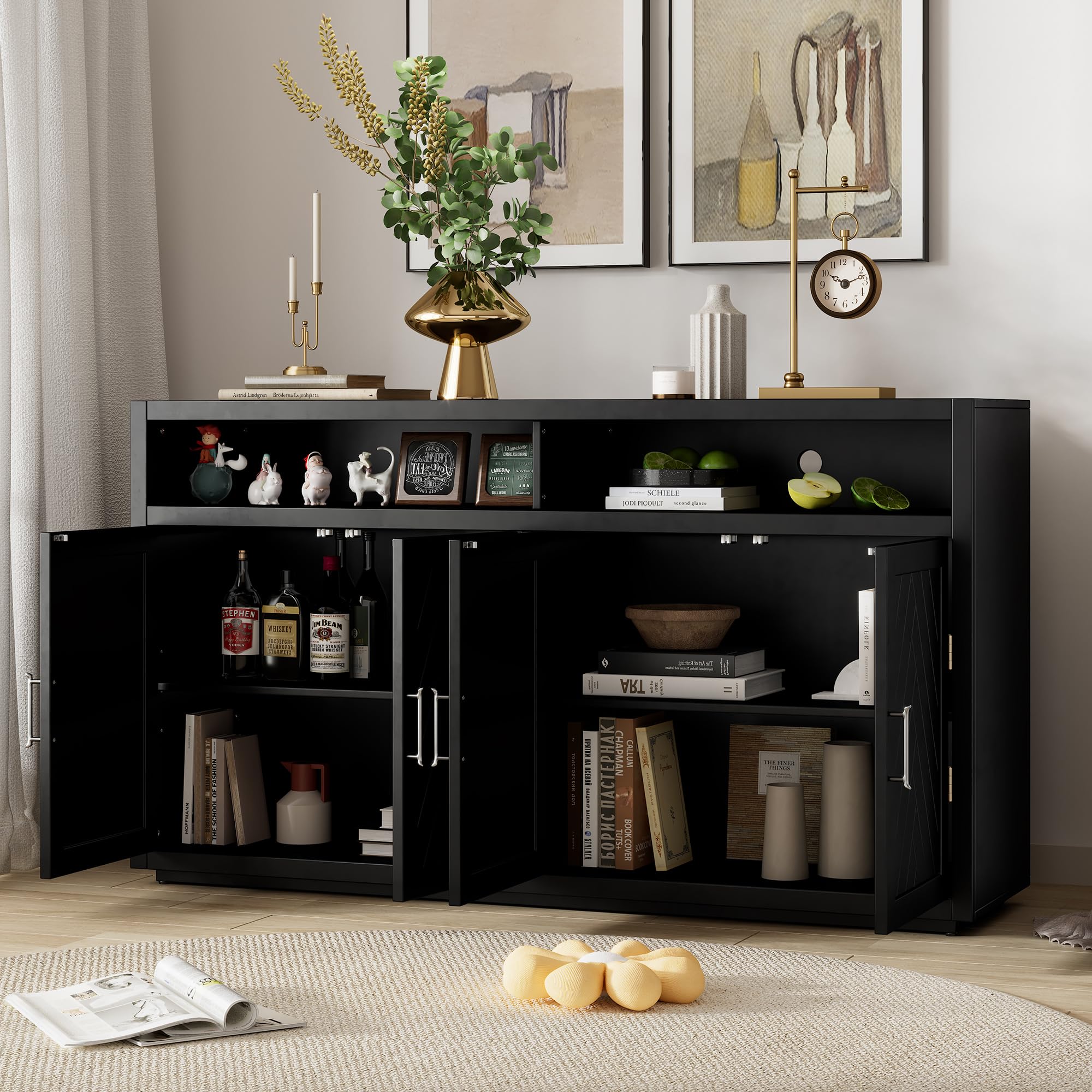 Merax Retro Sideboard Buffet Cabinet - 60
