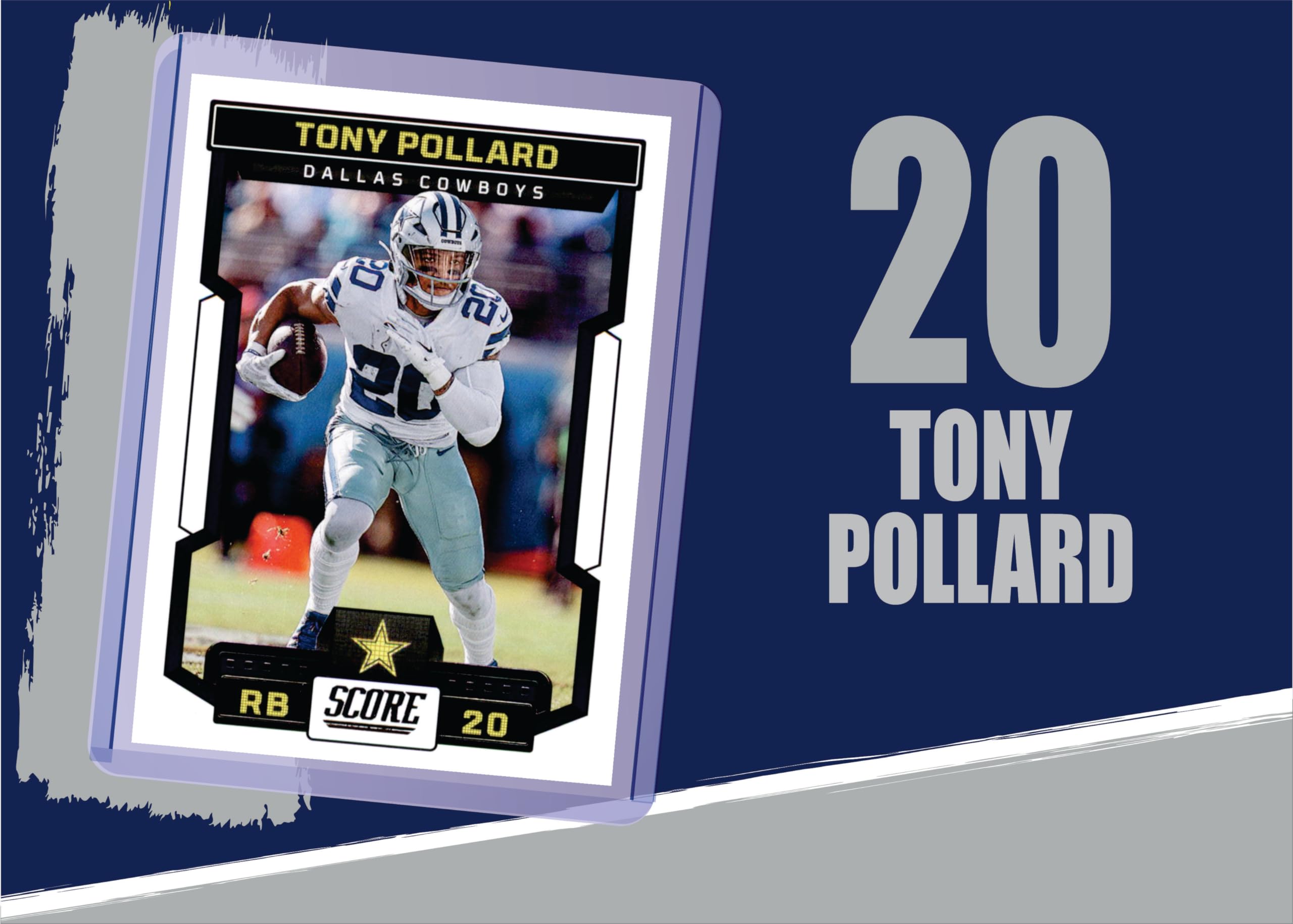 Tony Pollard Dallas Cowboys Football Cards (5-Pack) - Premium Collectible NFL Trading Cards for Fans & Collectors - Perfect for Gifting, Display, and Fantasy Football Enthusiasts