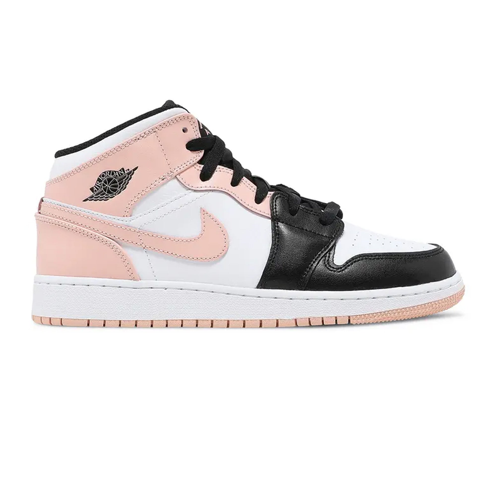 Air Jordan 1 Mid 'Crimson Tint Toe' GS Sneakers - Women's Basketball Shoes for Casual Wear & Street Style Fashion