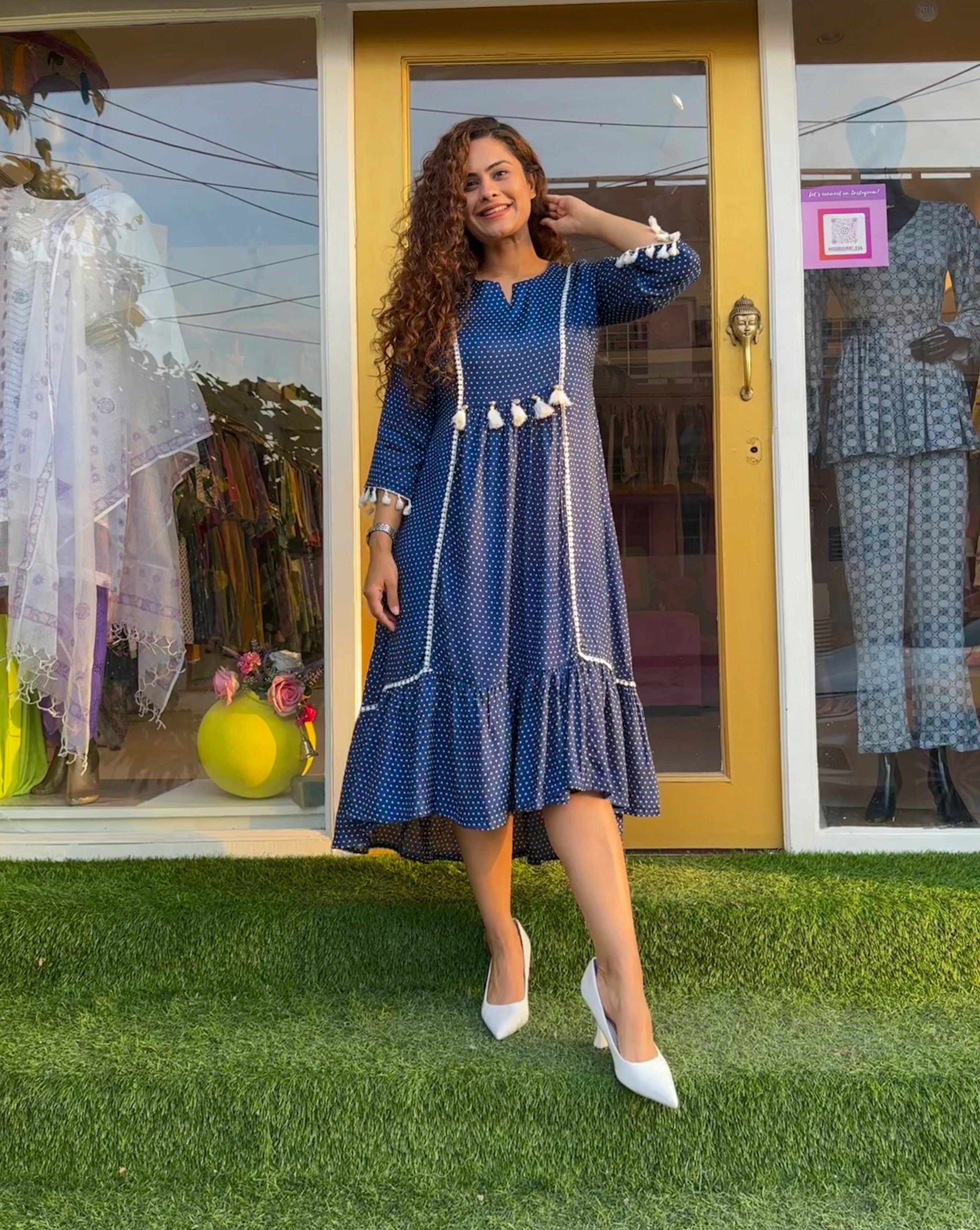Breezy Blue Daydream Dress - Flowy Summer Maxi Dress for Women | Perfect for Beach Vacations, Outdoor Weddings & Boho Festivals