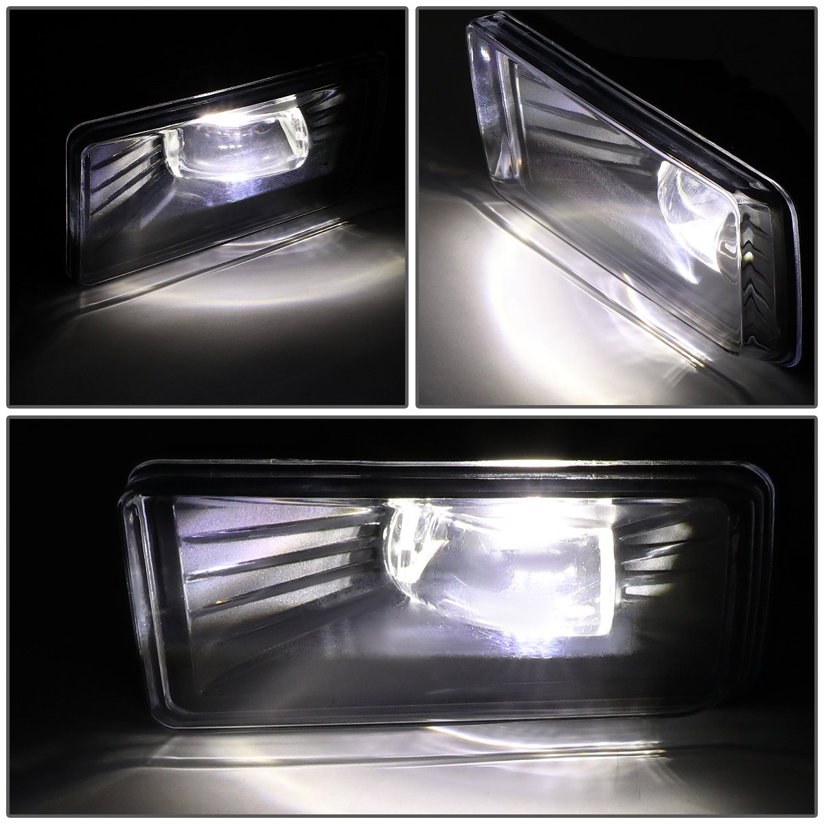 DNA MOTORING FL-ZTL-263-CH LED Fog Light Kit with Bezel & Switch - Compatible with 2007-2008 Cadillac Escalade, 2007-2013 Chevy Avalanche, 2007-2015 Chevy Silverado - Upgrade for Off-Road & Night Driving Visibility