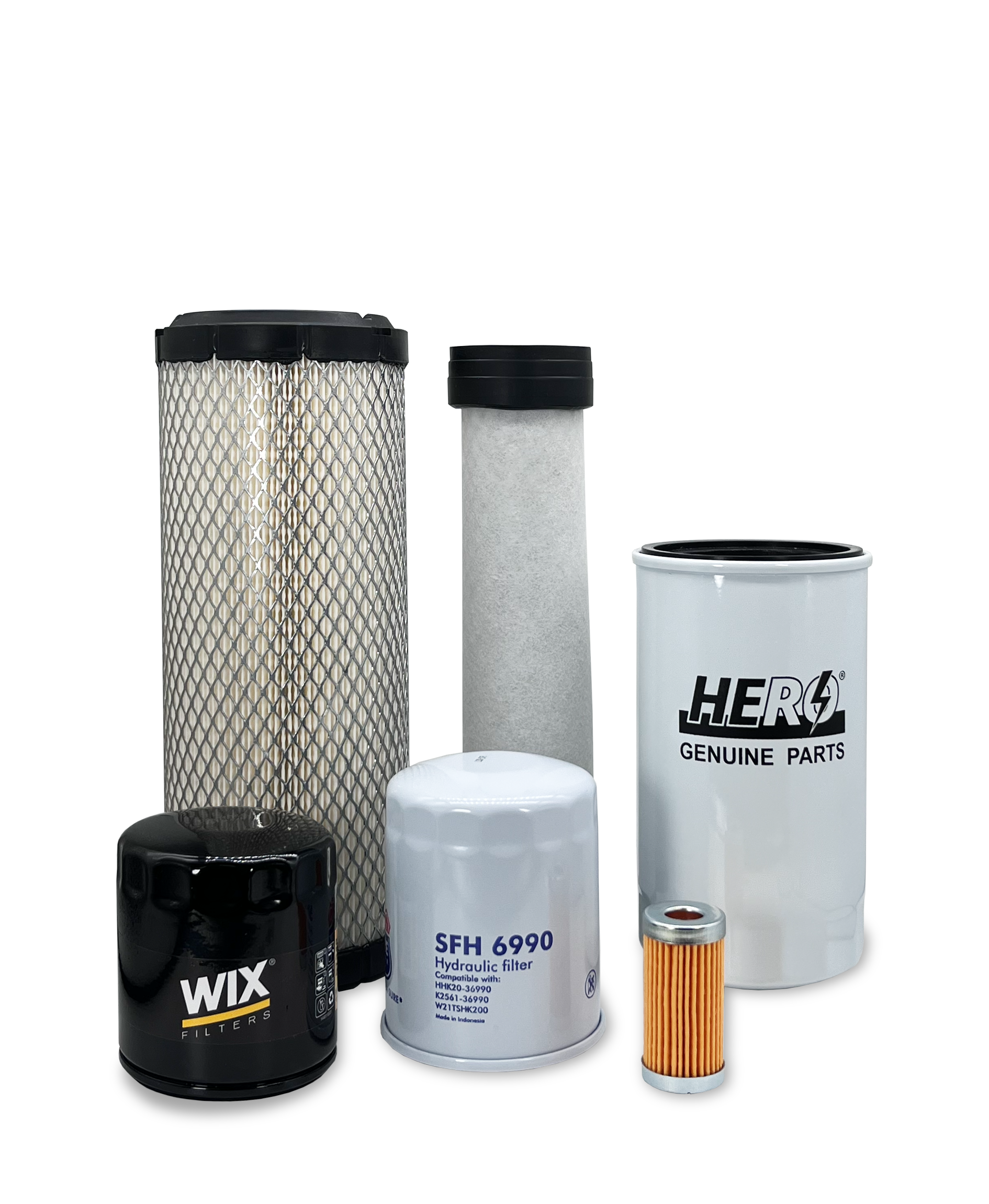 HERO® Maintenance Filter Kit for New Holland TC30 Compact Tractor - Air, Oil & Fuel Filters Replacement Set - Perfect for Farm Equipment Maintenance & Tractor Upkeep