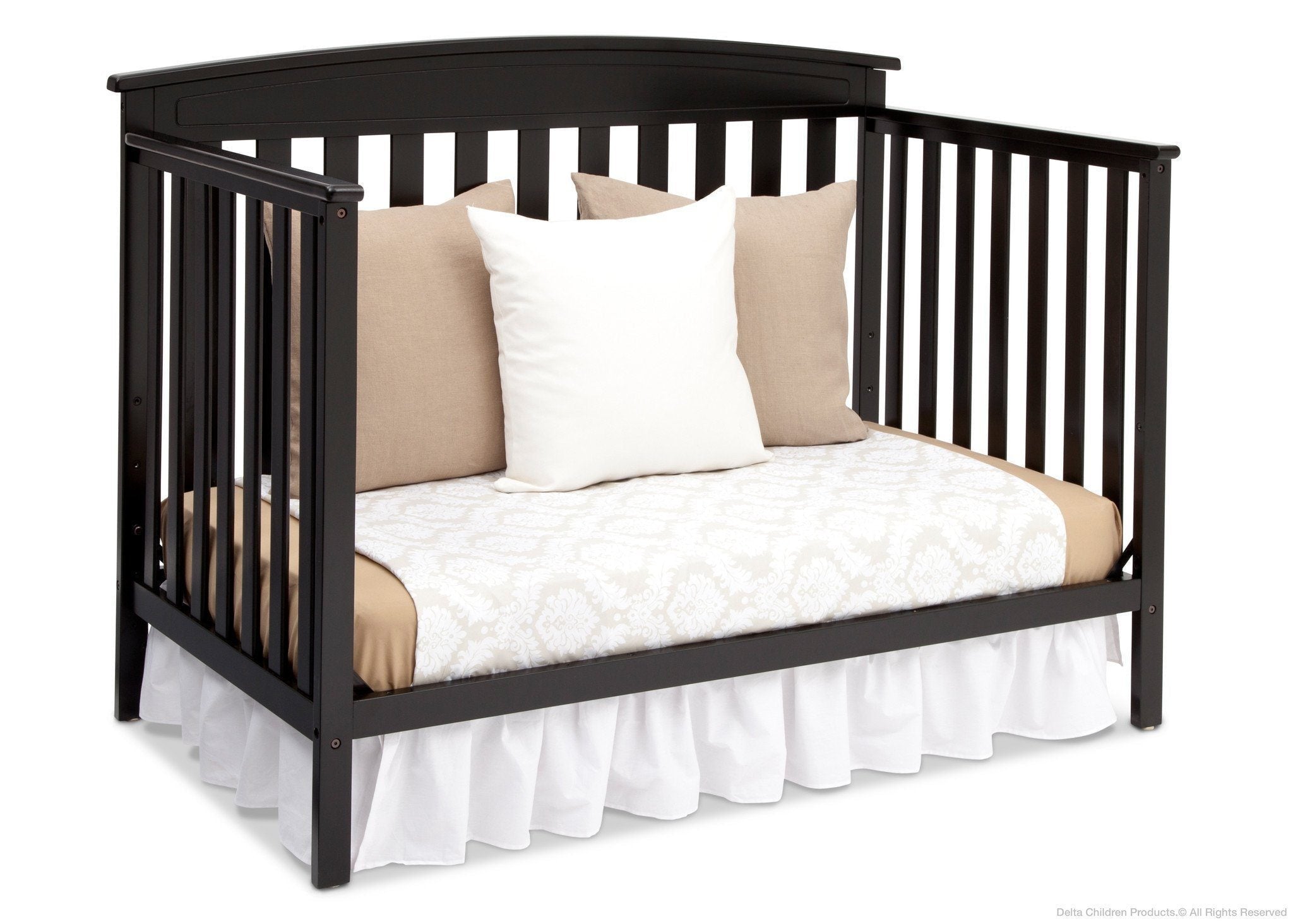 Gateway 4-in-1 Convertible Baby Crib - Toddler Bed, Daybed & Full-Size Bed - Safe Nursery Furniture for Boys & Girls - Perfect for Newborns to Teens Bedroom