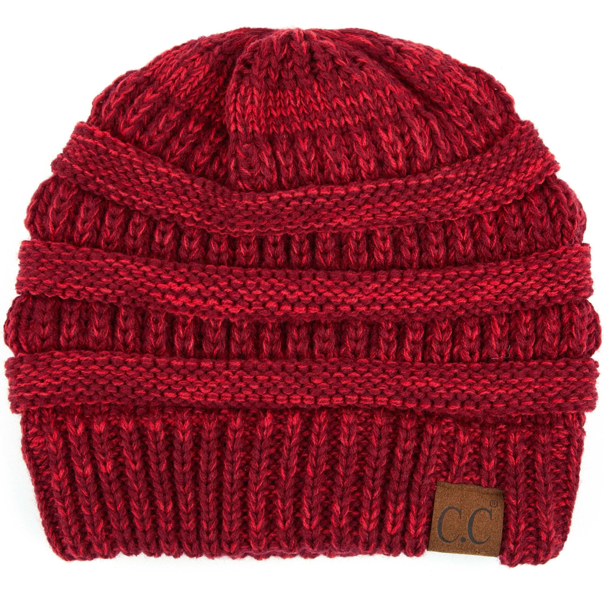 Trendy Chunky Cable Knit Beanie - Soft Stretch Winter Hat for Women & Men - Warm & Cozy for Outdoor Activities, Skiing, Snowboarding & Casual Wear
