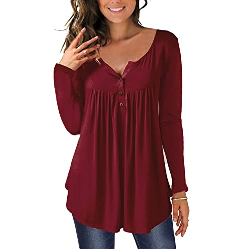2022 Trendy Long Sleeve Hawaiian Shirt for Women - Flowy Button Down Tunic Blouse, Sexy Going Out Tops, Plus Size Available | Perfect for Beach Vacations, Date Nights & Casual Fall Outfits