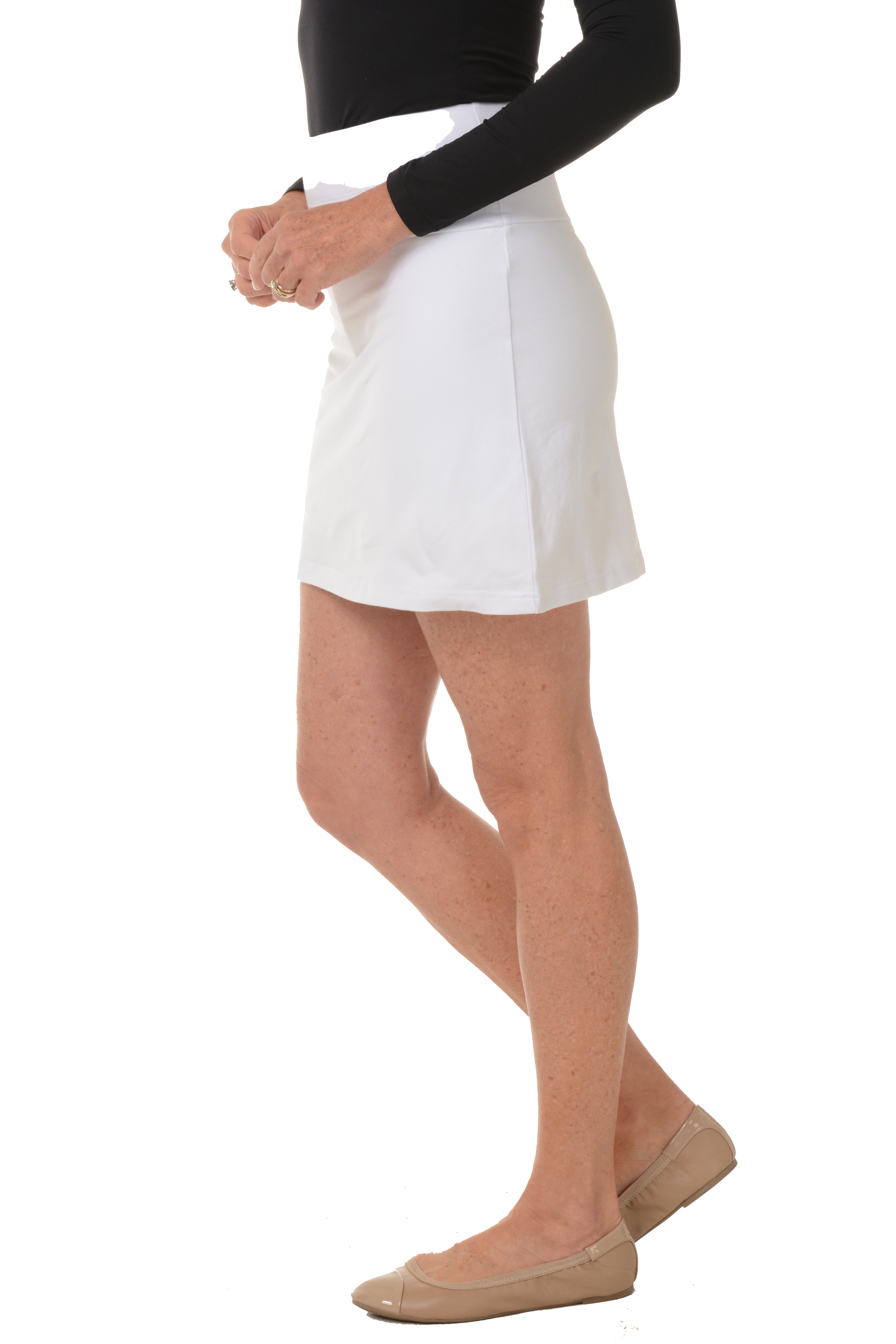 Women's Pull-On Slimming Skort - High Waist Stretchy Tennis Skirt with Shorts for Golf, Yoga & Casual Wear