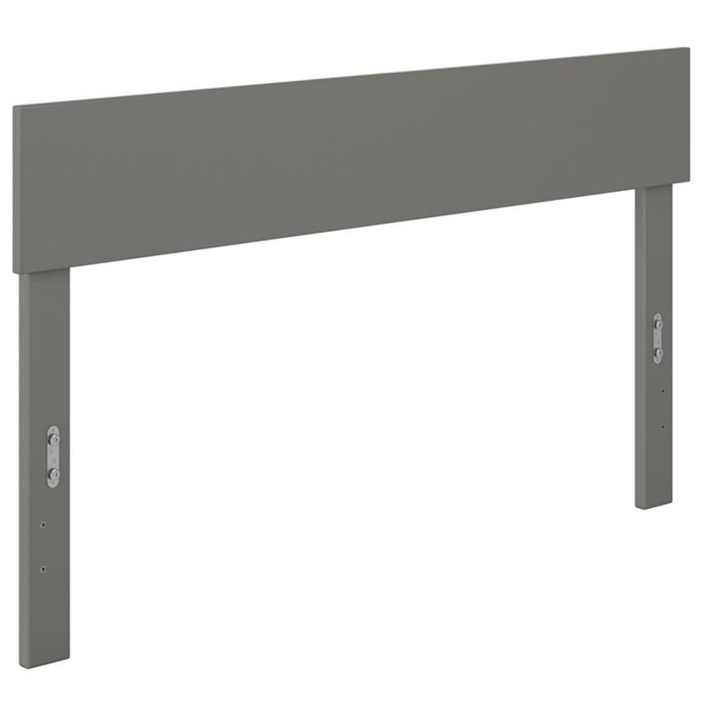 Pemberly Row Modern Solid Wood Full Headboard in Gray - Queen/King Size Bed Frame Headboard for Bedroom Decor - Perfect for Master Bedroom, Guest Room & Home Staging