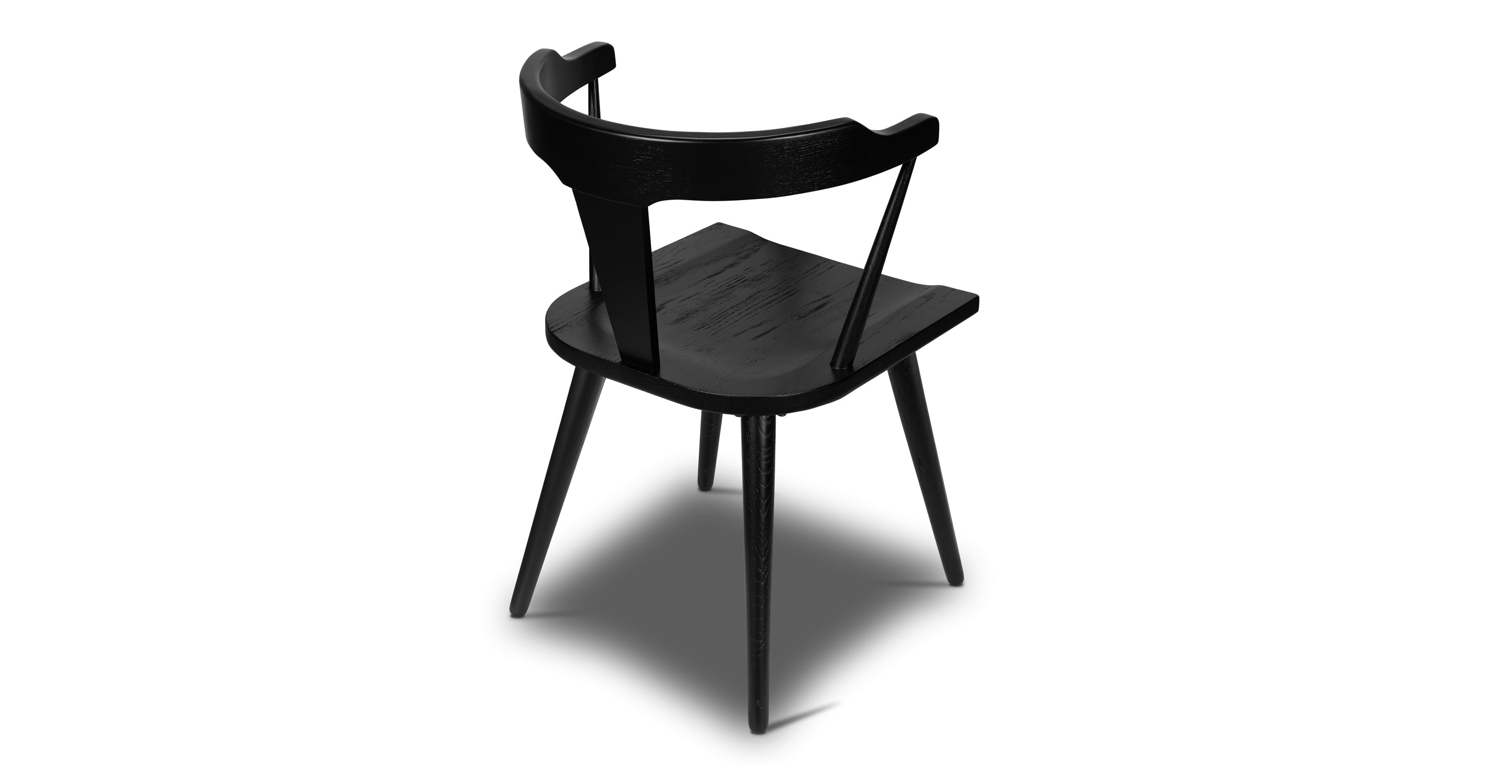 Enzo Dining Chair - Modern Wooden Dining Room Chair with Upholstered Seat - Perfect for Kitchen, Dining Room, and Home Office