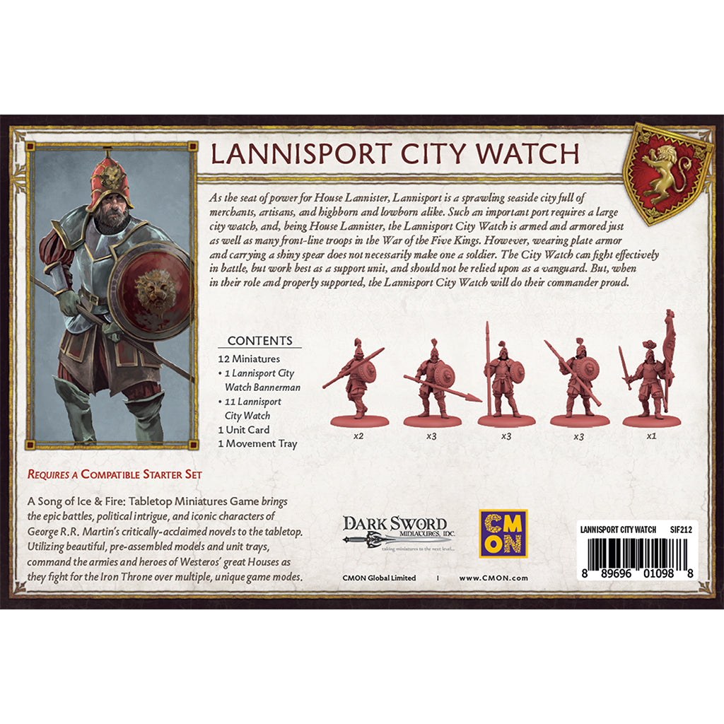 SIF: Lannisport City Watch - Medieval Fantasy Collectible Figurine for Game of Thrones Fans | Perfect for Display, Cosplay, and Gift Giving