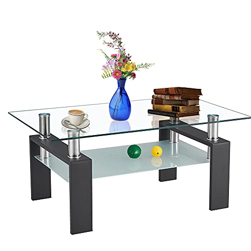 White, Top Glass 8mm, Metal Legs