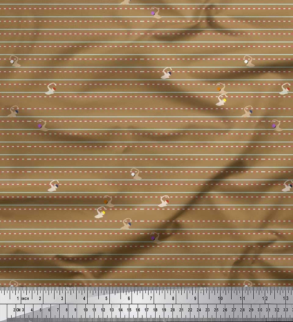 Soimoi Velvet Brown Fabric by The Yard - 58 Inch Wide Soft Velvet Material for Swimwear, Sports Apparel & Poolside Decor - Perfect for Swimsuits, Dresses & Home Decor Projects