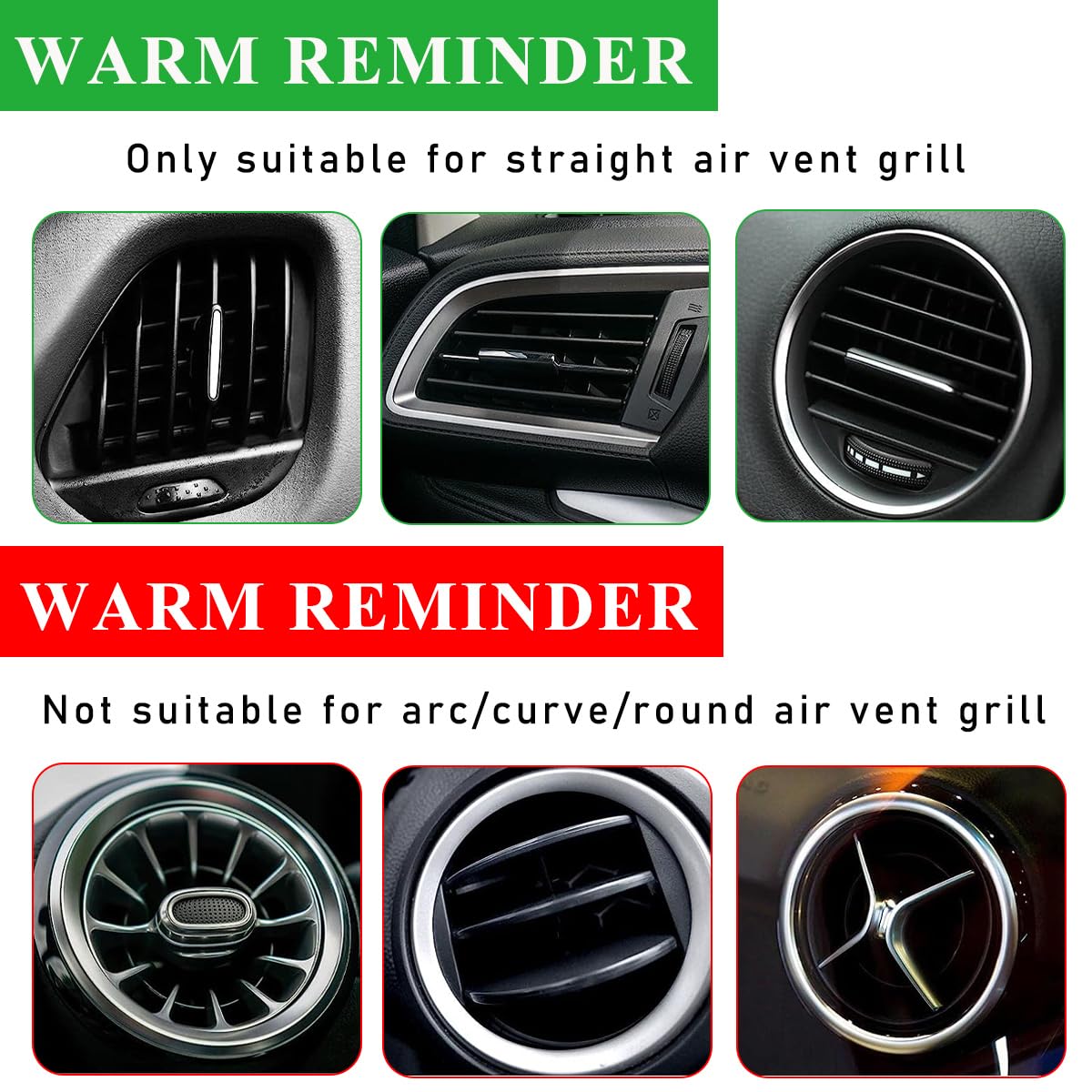 20 PCS Flexible Car Air Vent Decorative Strips - Waterproof AC Vent Outlet Trim for Most Vehicles - Shiny Green Car Accessories for Interior Styling & Customization