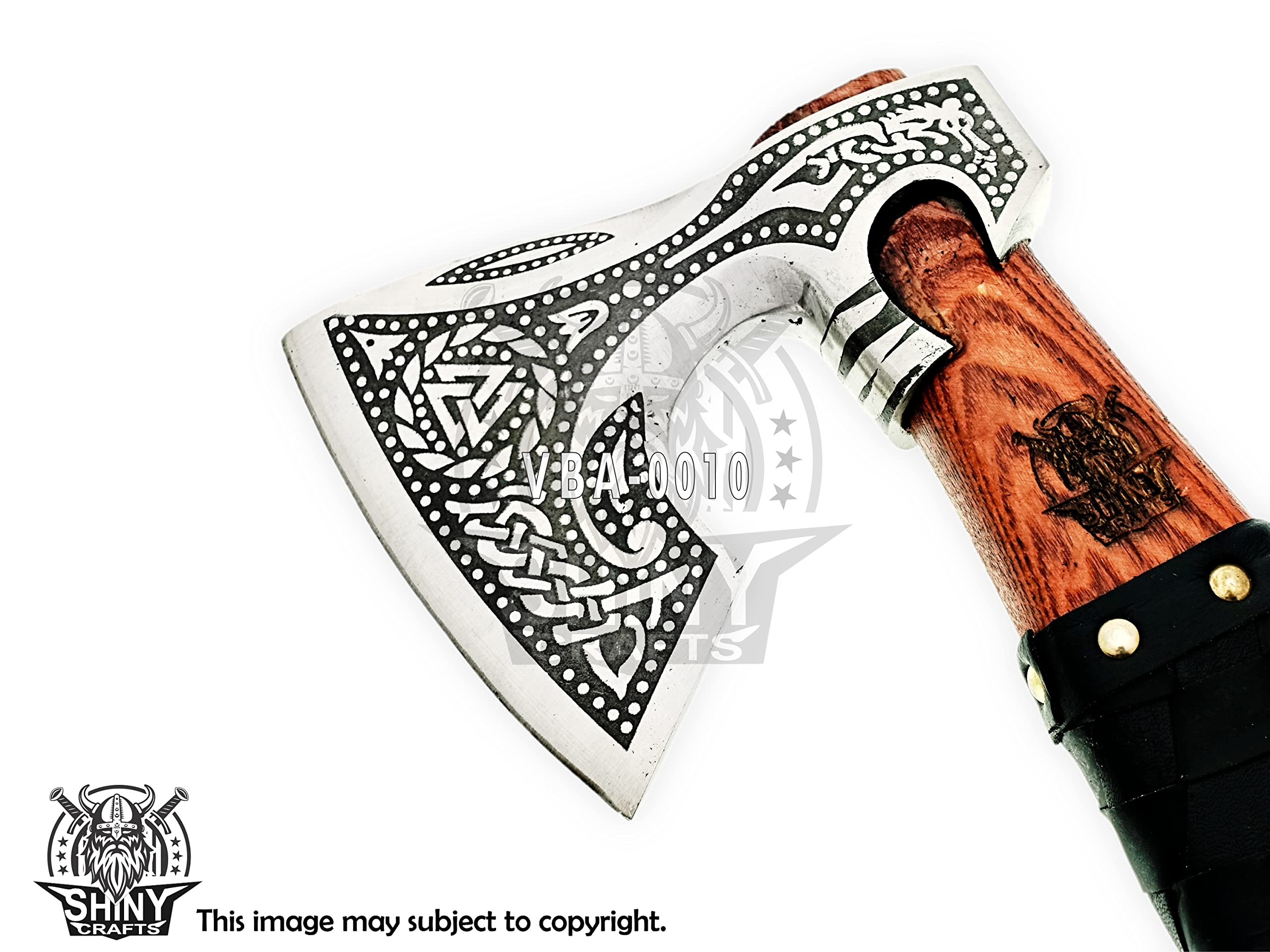 Handmade Viking Bearded Axe with Sheath - Custom Norse Battle Axe for Men - Unique Birthday & Gifts for Him - Perfect for Cosplay, Historical Reenactment & Home Decor