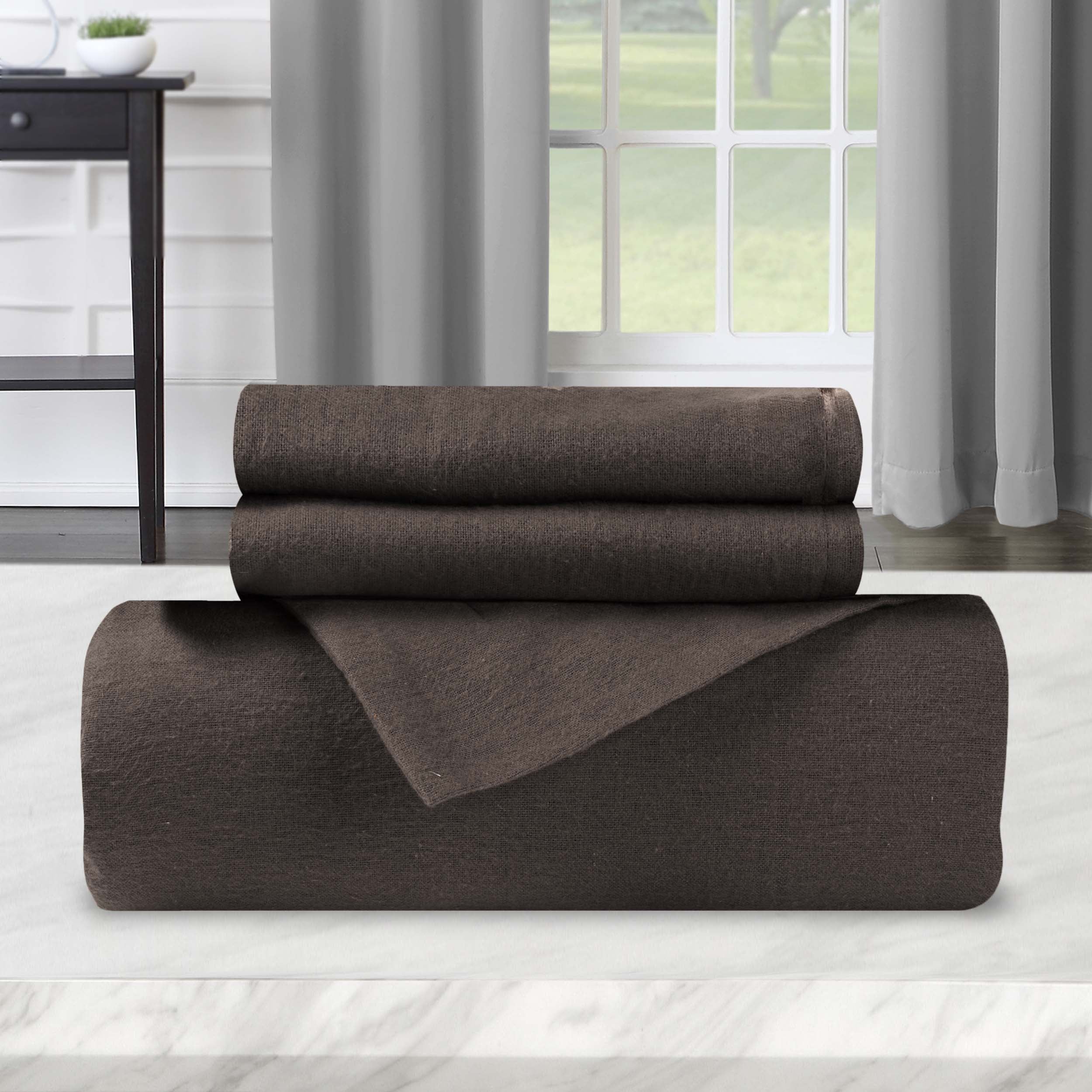 Premium 100% Cotton Flannel Duvet Cover Set - Soft & Cozy Bedding for Winter - Perfect for Master Bedroom, Guest Room & Cold Weather Comfort