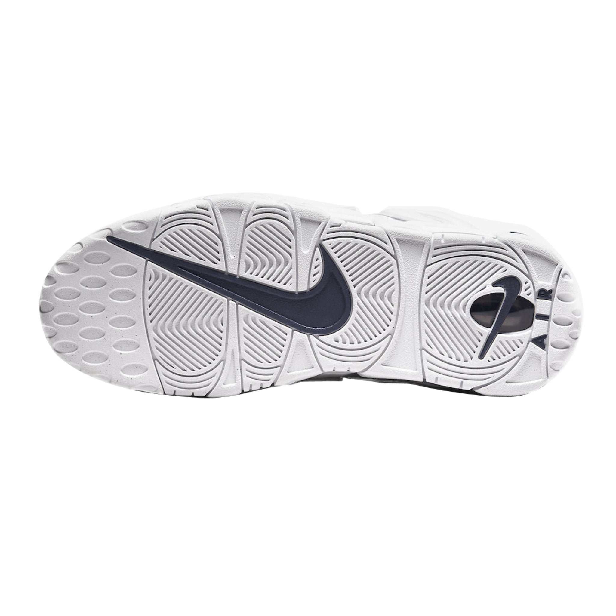 Nike Air More Uptempo White Midnight Navy GS Basketball Shoes for Kids - Perfect for School, Sports & Streetwear Fashion