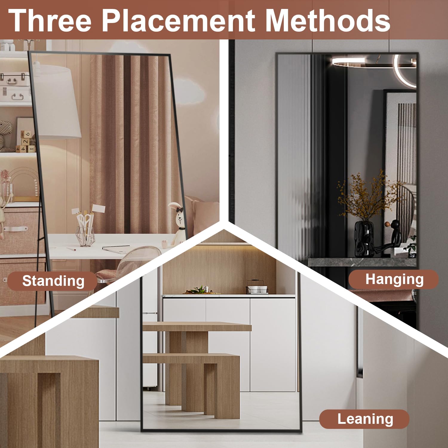 Full-Length Mirror with Stand - 60