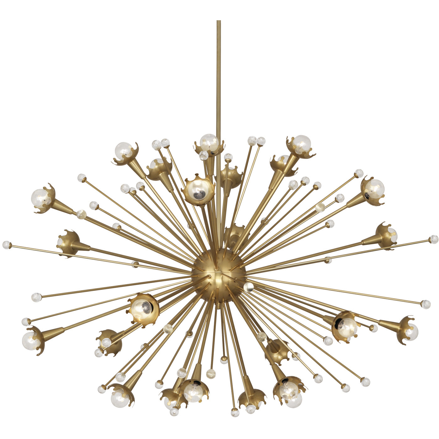 Modern Giant Sputnik Chandelier - 36 LED Lights, Adjustable Arms, Gold Finish - Perfect for Dining Room, Living Room & Entryway Lighting