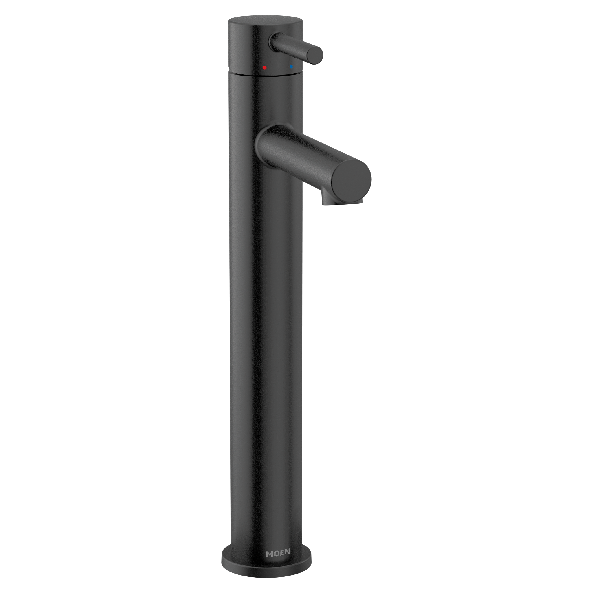 Align One Handle High Arc Vessel Bathroom Faucet - Modern Single Hole Bathroom Sink Faucet with 360° Swivel Spout for Vanity, Powder Room & Guest Bathroom