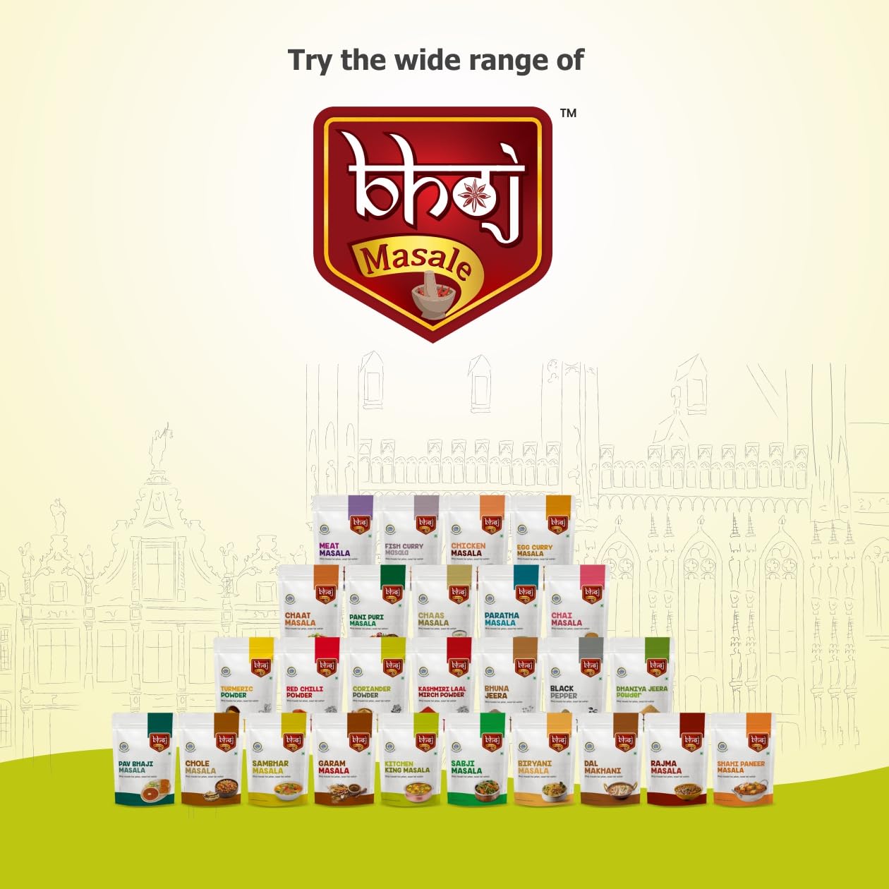 Bhoj Masale Kitchen King Masala 200GM | Authentic Indian Spice Blend | All-Purpose Seasoning for Curries, Rice & Veggies | No Preservatives, No Onion, No Garlic (Jain Friendly) | Perfect for Home Cooking & Restaurant Dishes