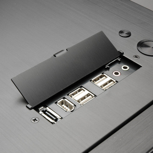Lian Li PW IO7VB Multi Media I/O Ports Panel - High-Speed USB 3.0 & HD Audio for PC Gaming & Workstation Builds | Perfect for Custom PC Cases & Home Office Setups