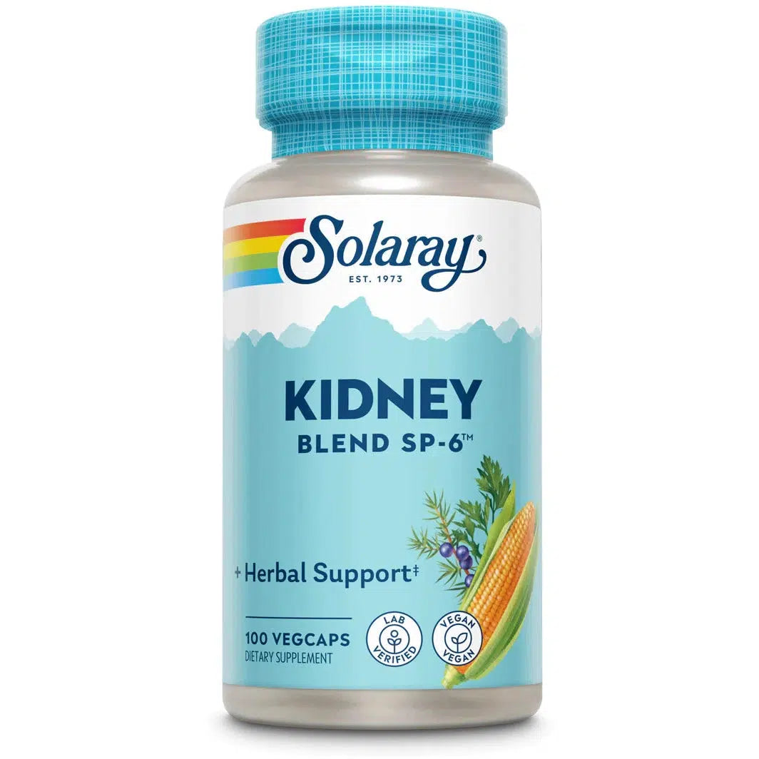 Solaray Kidney Blend SP 6 - Herbal Kidney Support Supplement with Organic Ingredients | Supports Urinary & Detox Health | Ideal for Daily Wellness & Detox Routines