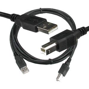 10 FT Black USB 2.0 Printer Cable A-Male to B-Male - High Speed Data Transfer for Canon imageCLASS MF644Cdw Laser Printer - Perfect for Office, Home Printing & Scanning