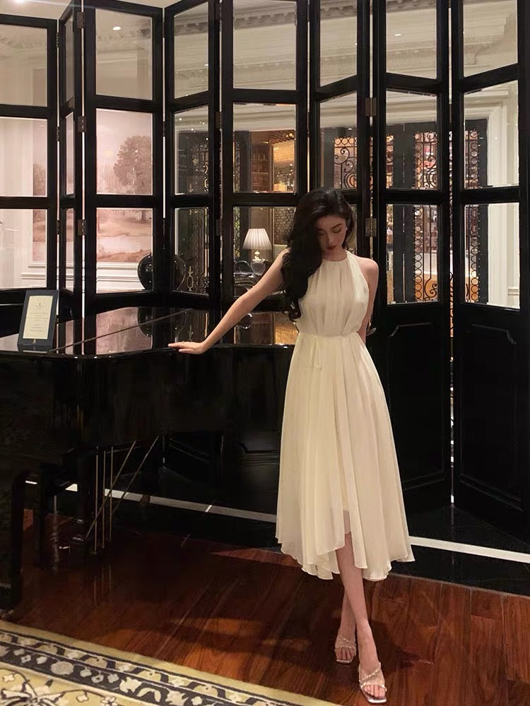 Elegant A-Line White Chiffon Prom Dress for Homecoming - J3288 | Perfect for Formal Dances, Graduation Parties & Special Occasions