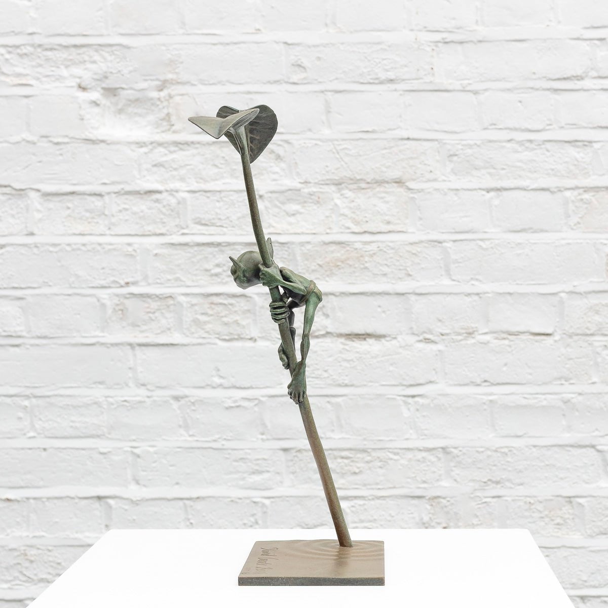 Amazon Goblin Bronze Sculpture (Small Edition) - Handcrafted Home Decor, Office Desk Art & Fantasy Collectible Gift