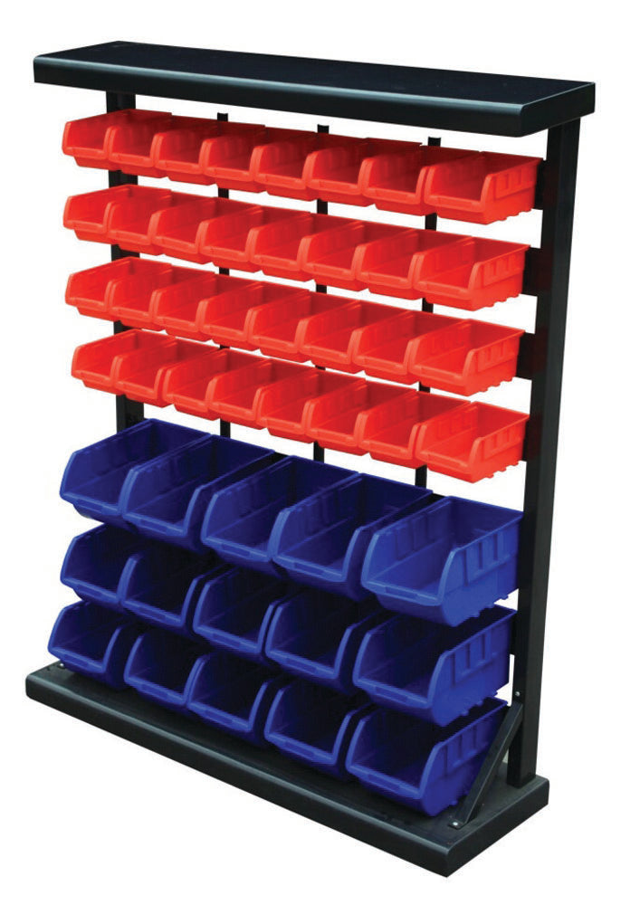 Sturdy Bin Rack for Storage & Organization - Heavy Duty Shelving for Garages, Warehouses & Retail Stores