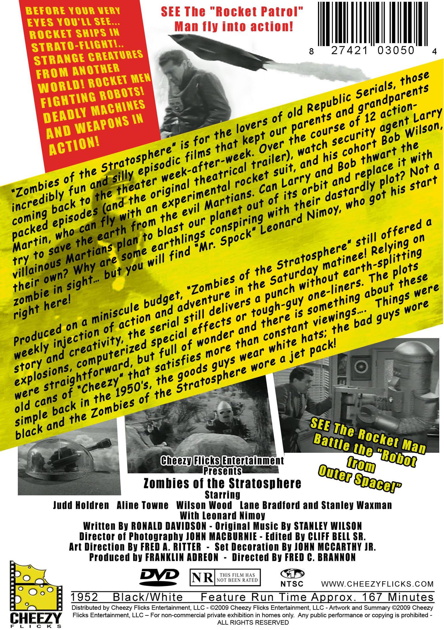 Zombies of the Stratosphere - Classic Sci-Fi Horror Movie DVD | Collectible Cult Film for Halloween & Movie Nights