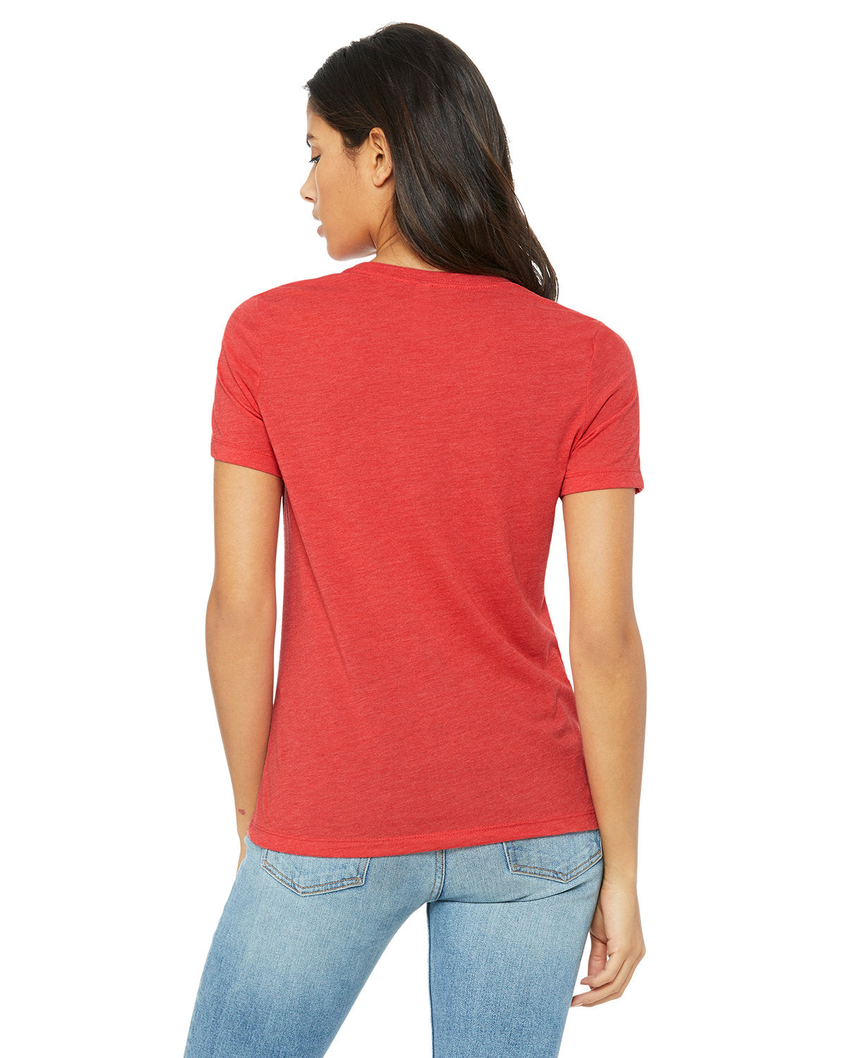 Bella + Canvas 6413 Women's Relaxed Fit Tri-Blend T-Shirt - Soft & Comfortable Casual Tee for Everyday Wear, Workouts, and Layering