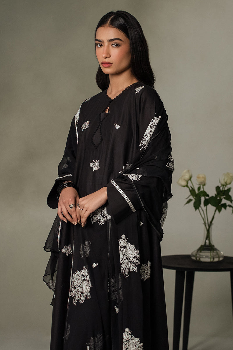 Elegant Monochromatic 2-Piece Set (Shirt & Dupatta) for Women - Perfect for Weddings, Parties & Festive Occasions