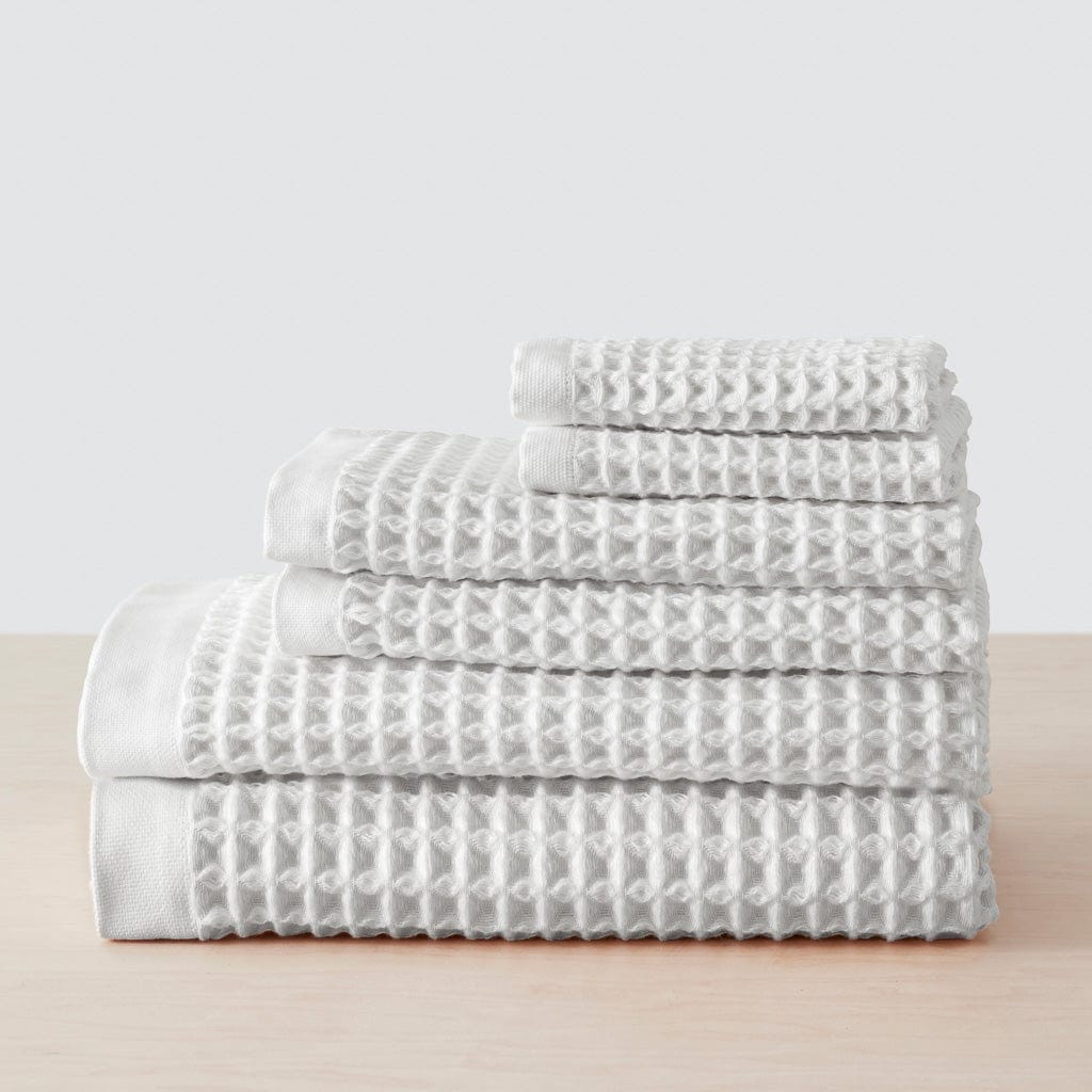 Premium Imabari Waffle Weave Bath Towels - Ultra Soft & Absorbent Japanese Cotton Towel Set for Spa, Bathroom & Luxury Home Use
