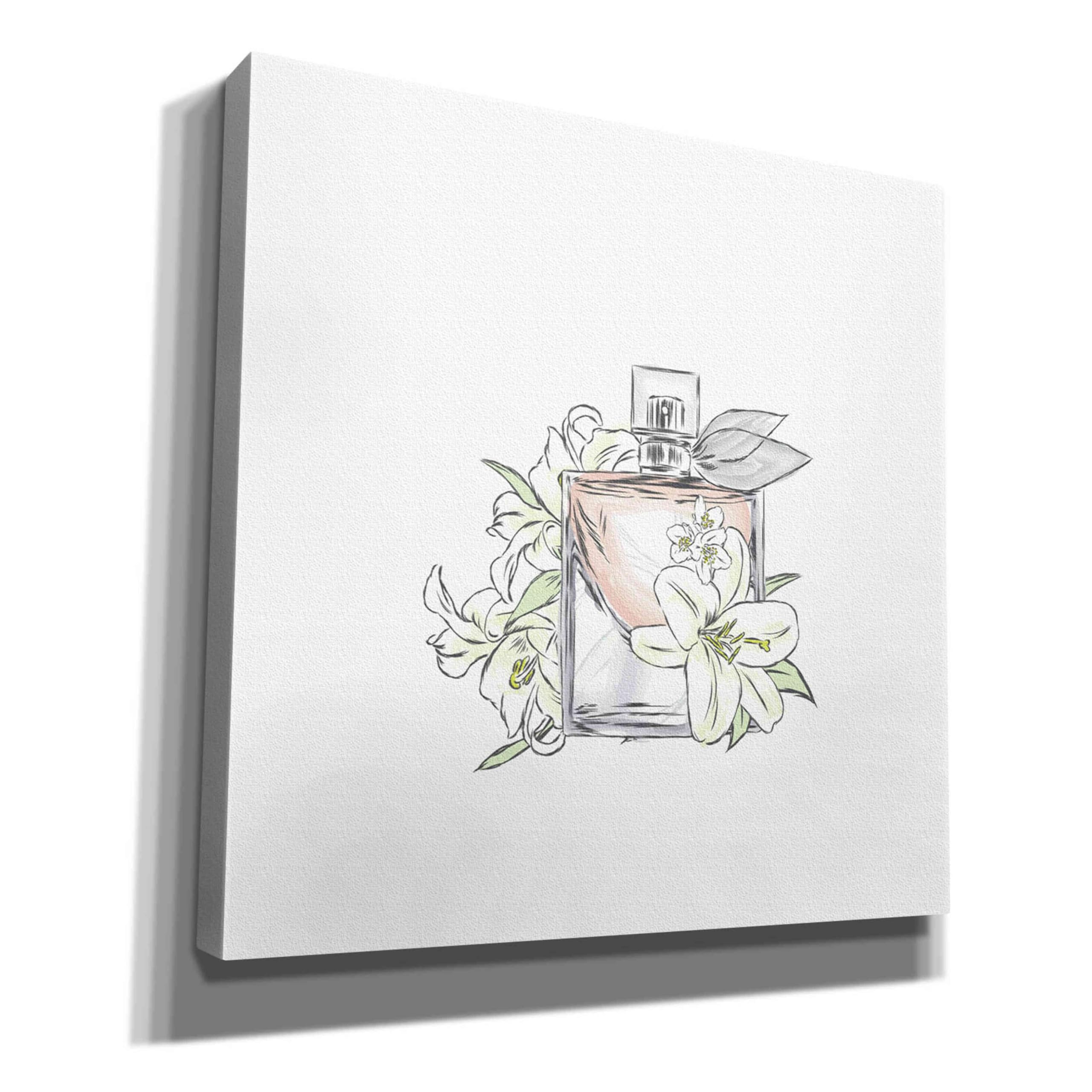 Incado Epic Graffiti 'Perfume VI' Giclee Canvas Wall Art - 26x26 Inches Modern Home Decor for Living Room, Bedroom & Office