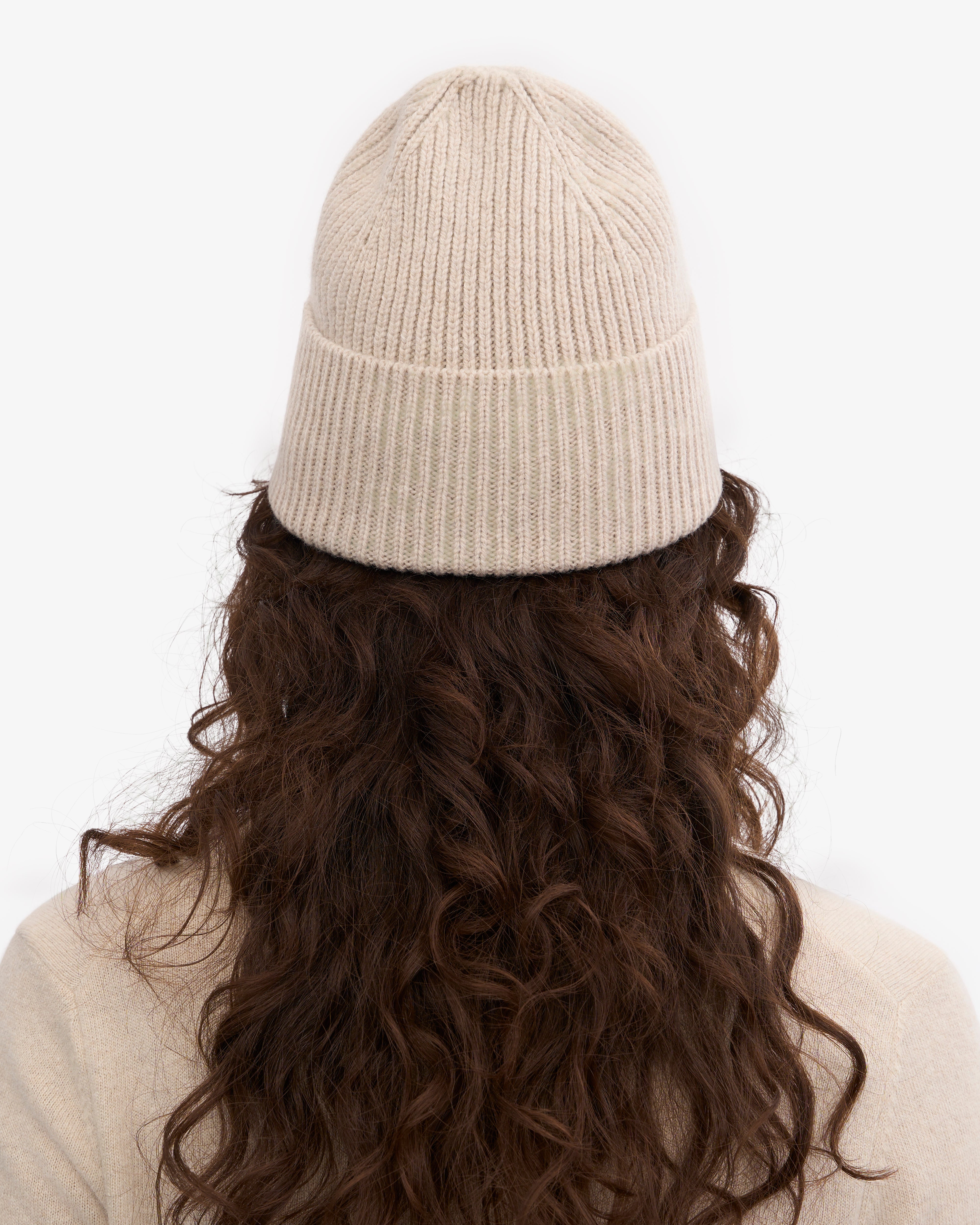 Premium Merino Wool Beanie for Men & Women - Soft Ivory White Winter Hat - Perfect for Skiing, Hiking & Cold Weather Outdoor Activities