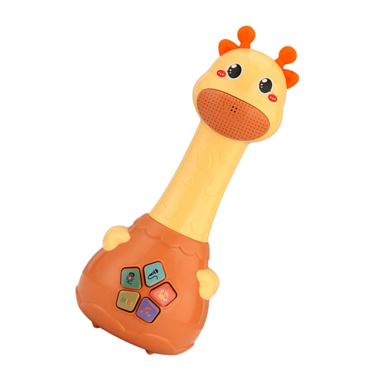Kids Educational Microphone Toy - Toddler Singing Microphone with Music & Story Play, Safe Silicone Learning Toy for Girls & Boys - Perfect for Pretend Play, Music Learning & Early Childhood Development