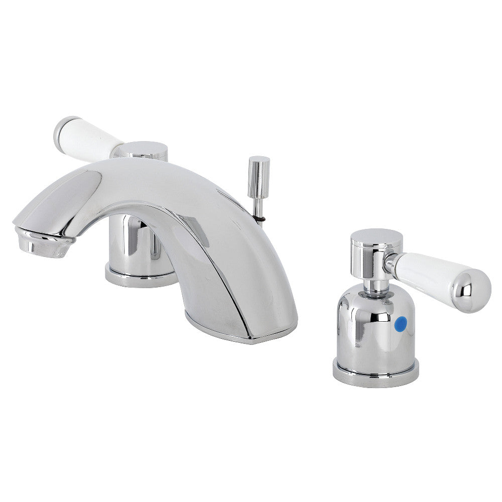 Kingston Brass FB8951DPL Paris Widespread Bathroom Faucet - Modern 3-Hole Bathroom Sink Faucet with Lever Handles, Brushed Nickel Finish - Perfect for Bathroom Vanity, Powder Room & Guest Bathroom Upgrades