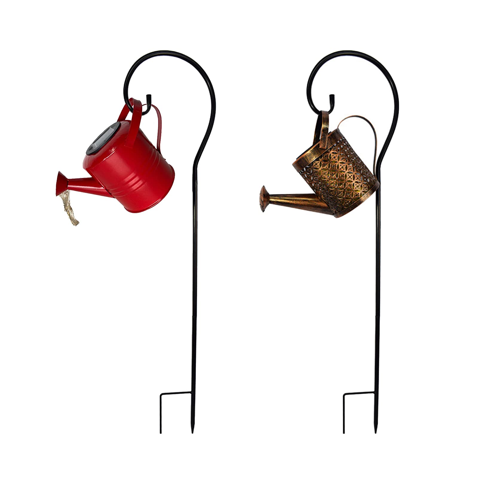 NOONE Solar Powered LED Watering Can Garden Lights - Waterproof Metal Star Shaped Outdoor Decor for Lawn, Yard, and Patio - Perfect for Romantic Evenings, Garden Parties, and Landscape Lighting