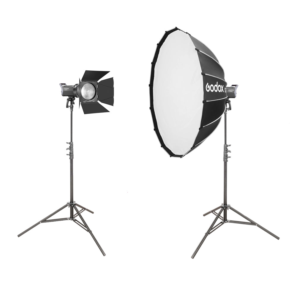 Litemons LA200Bi Fresnel Bicolor Twin Lighting Kit - Professional Studio Photography & Video Lighting for YouTube, Streaming, and Portrait Photography